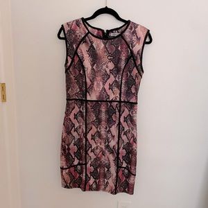 Jennifer Lopez Pink Leopard Print Dress
